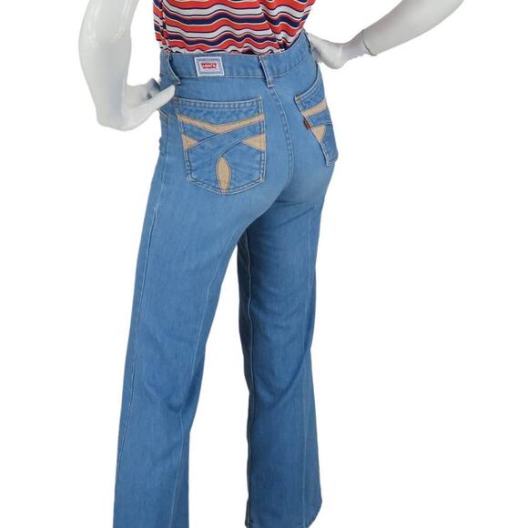 Levis Denim - 80s 70s Vintage Levi's Orange Tab High Waisted Boho Hippie Mom Denim Jeans 26